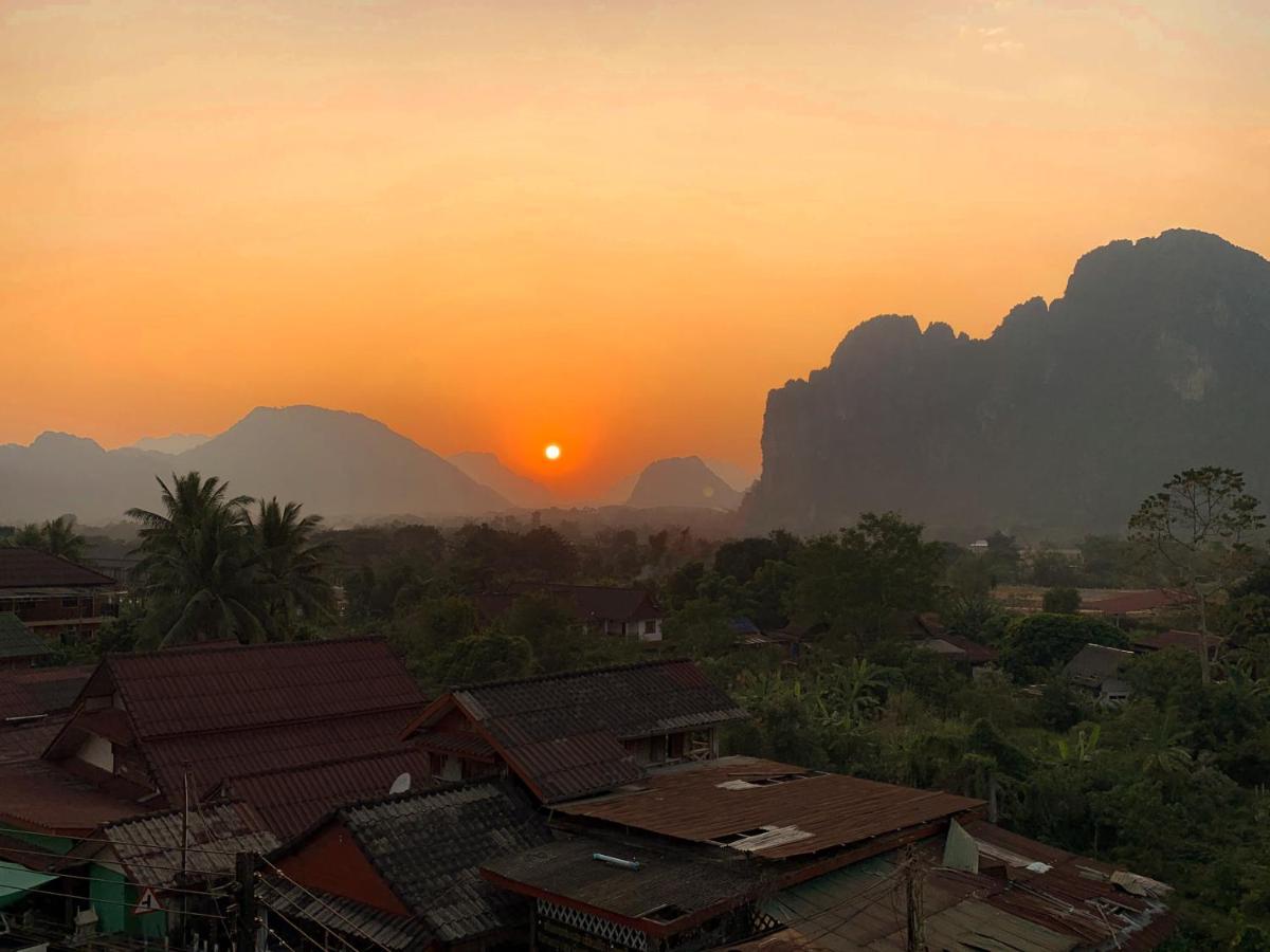 Bountang vangvieng hotel Vang Vieng Buitenkant foto
