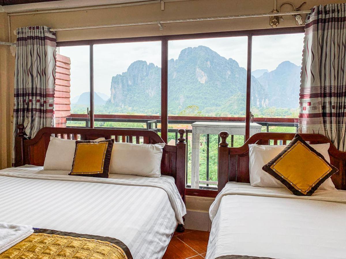 Bountang vangvieng hotel Vang Vieng Buitenkant foto