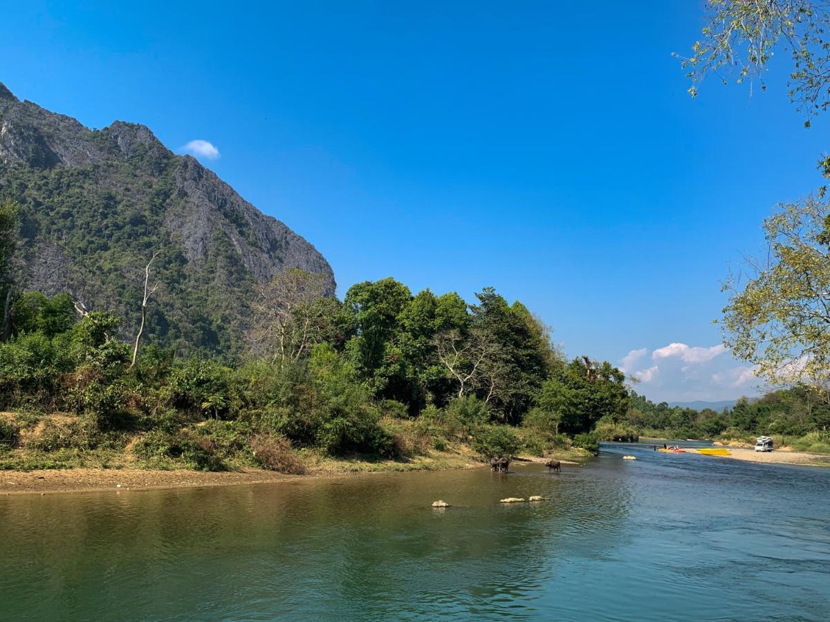 Bountang vangvieng hotel Vang Vieng Buitenkant foto