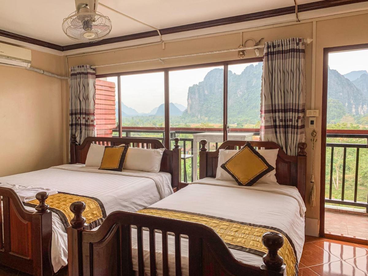 Bountang vangvieng hotel Vang Vieng Buitenkant foto